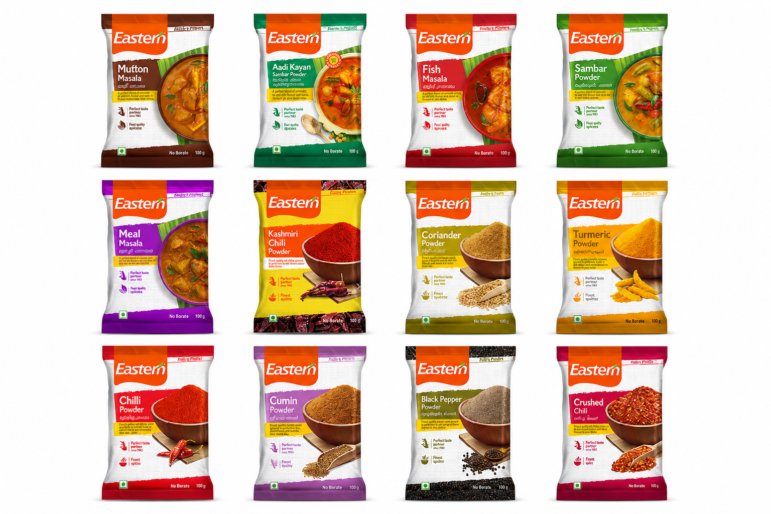 Eastern product range
